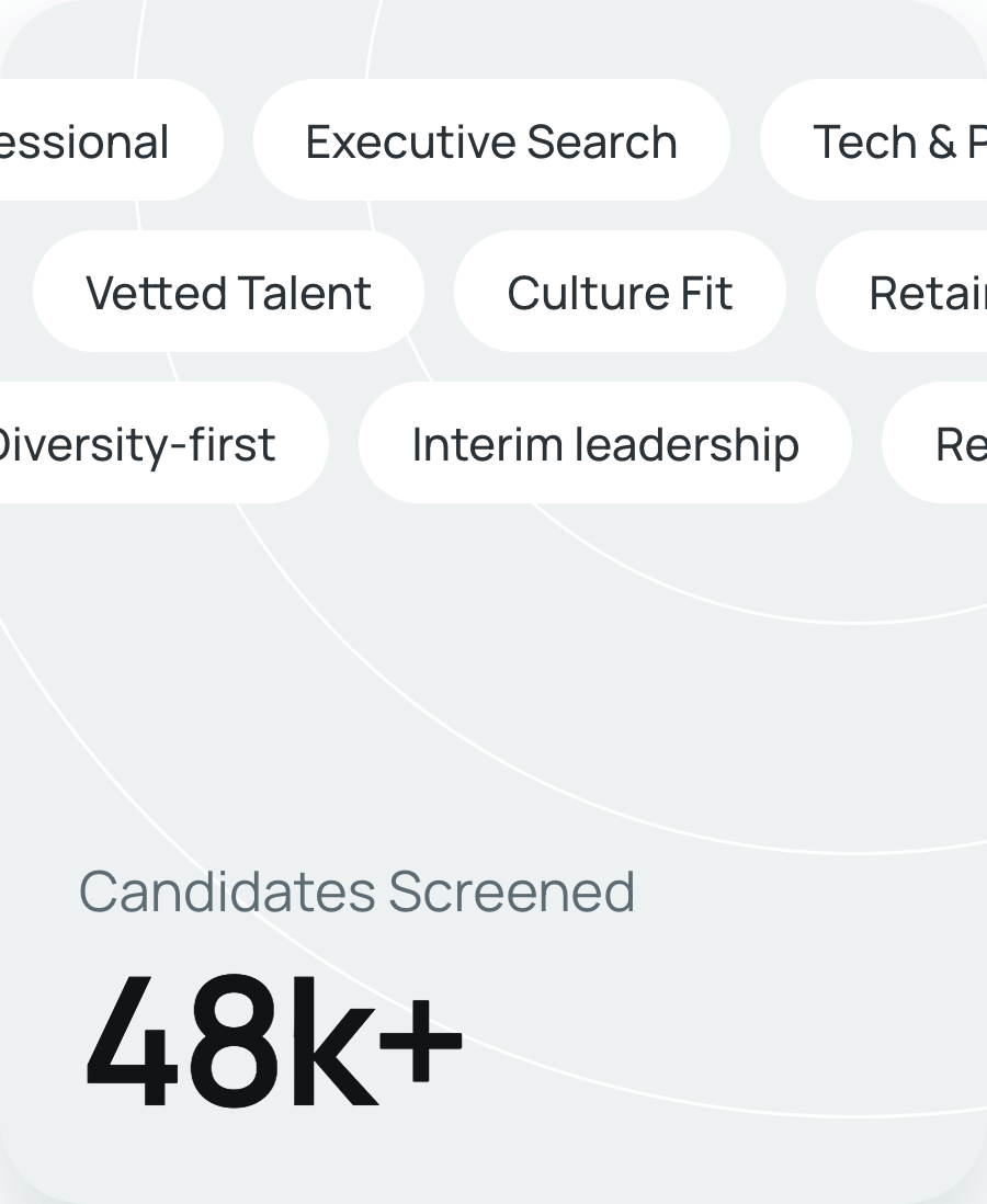 48k+ candidates screened across every specialty